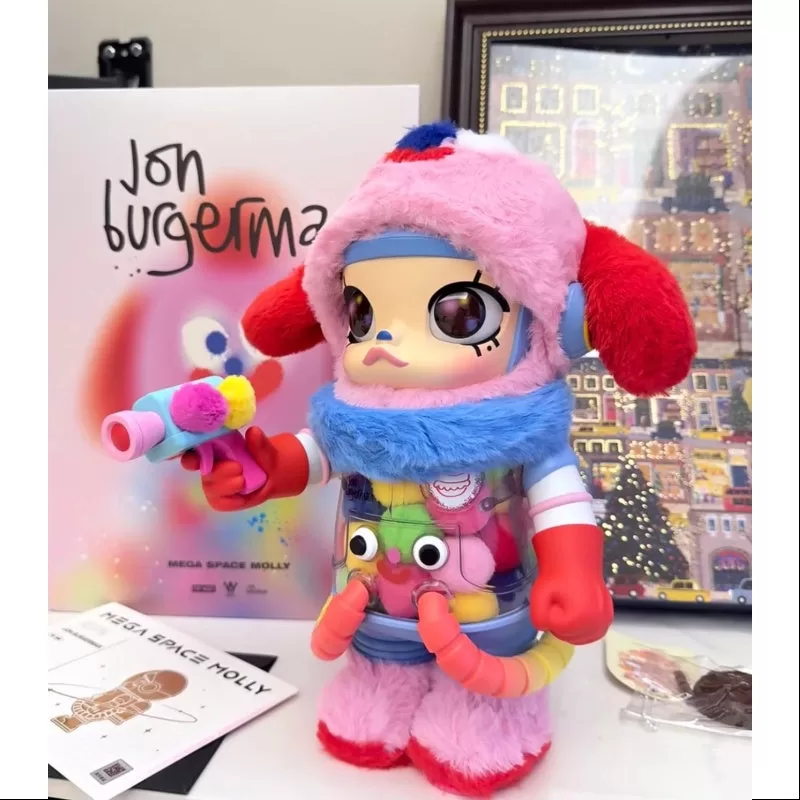 MEGA SPACE MOLLY 400% Jon Burgerman 2025 Edición Limitada MEGA SPACE MOLLY 400% Jon Burgerman 2025 Edición Limitada