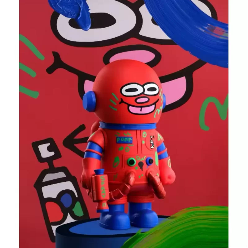 MEGA SPACE MOLLY 400% Jon Burgerman Serie Cadetes Espaciales PUFF 2025 Edición Limitada