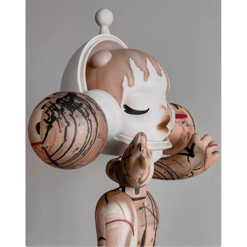 MEGA α SKULLPANDA Jean-Michel Basquiat 400% 001 Figura limitada