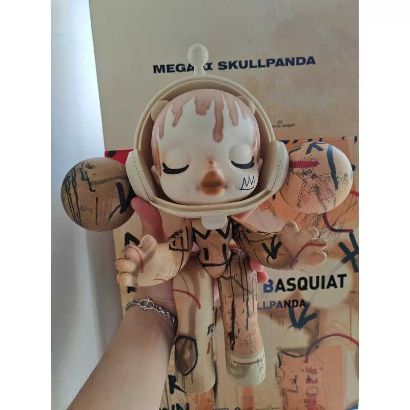 MEGA α SKULLPANDA Jean-Michel Basquiat 400% 001 Figura limitada