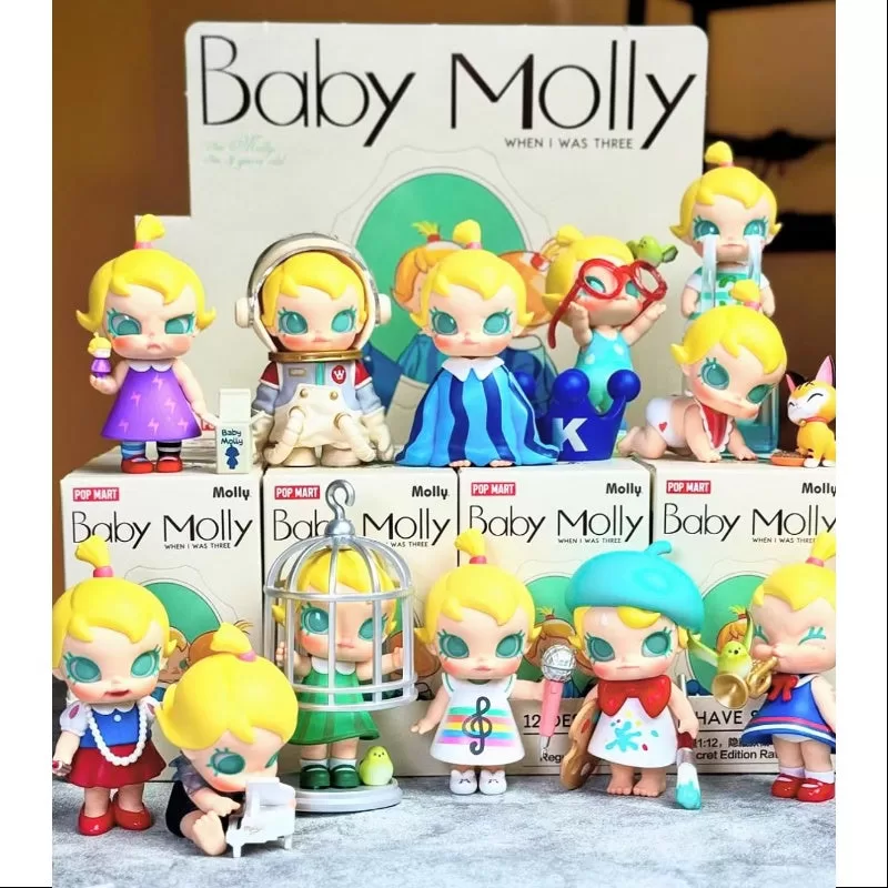 MOLLY Bebé Molly Cuando tenía tres años Serie Conjunto completo abierto