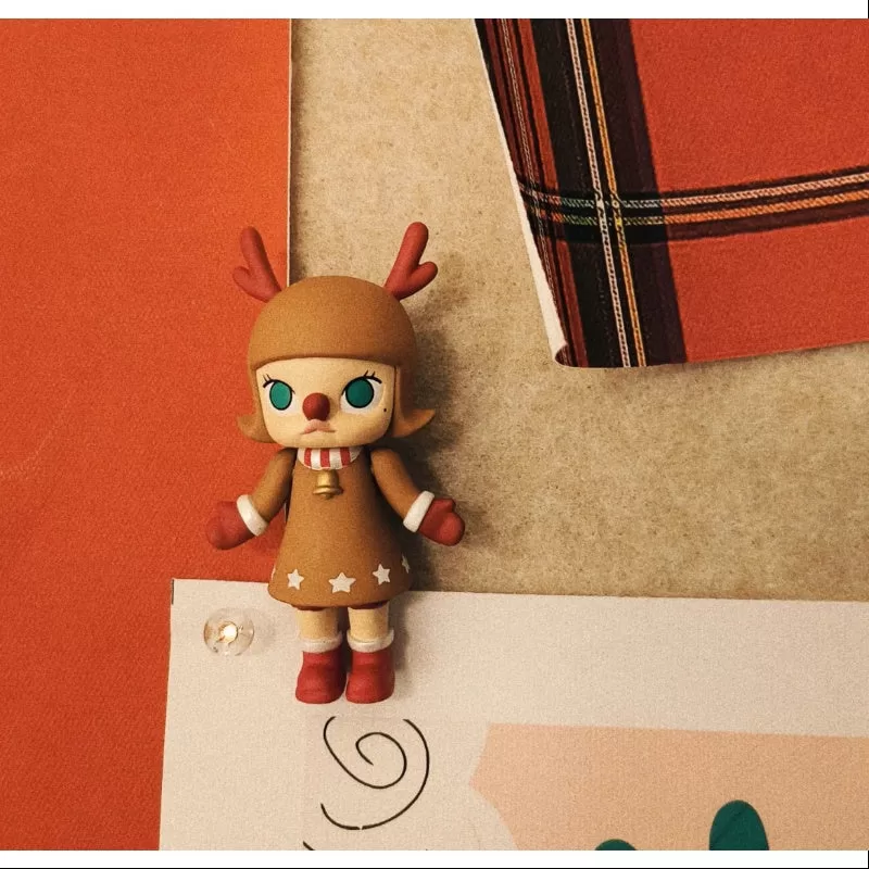 MOLLY Feliz Navidad 2016 Serie Ciervo navideño marrón