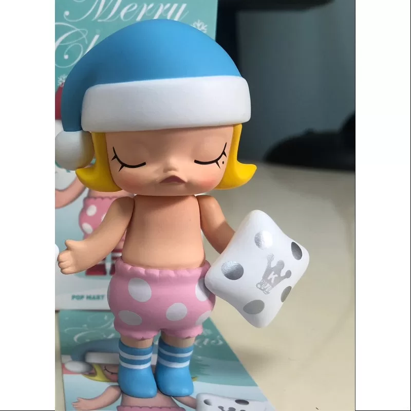 MOLLY Feliz Navidad 2017 Serie Bebé Durmiente Azul
