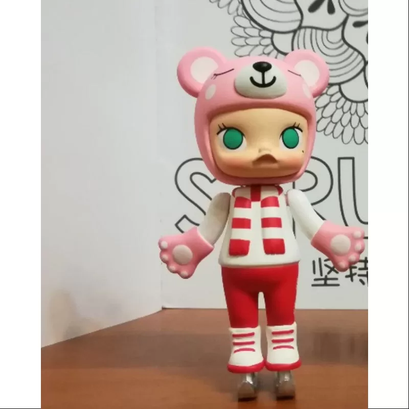 MOLLY Feliz Navidad 2017 Serie Oso Patinador sobre Hielo-Rojo