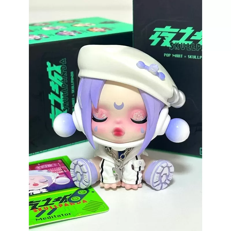 Meditador de la serie Ciudad de la Noche de Skullpanda