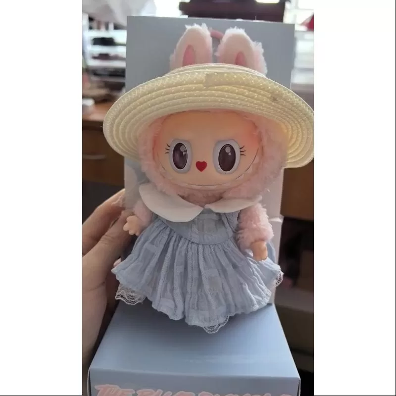 Muñeco de peluche de vinilo Labubu Mokoko The Blue Diamond, edición limitada