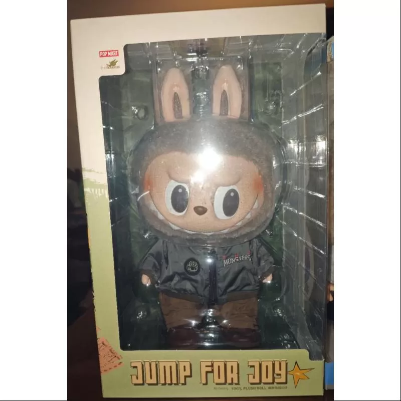 Muñeco de peluche de vinilo Labubu The Monsters Jump For Joy, edición limitada Muñeco de peluche de vinilo Labubu The Monsters Jump For Joy, edición limitada