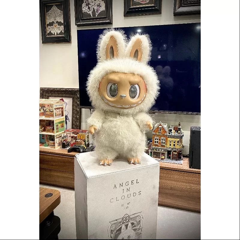 Muñeco de peluche de vinilo Labubu The Monsters Zimomo Angel in Clouds (edición limitada de 2024)