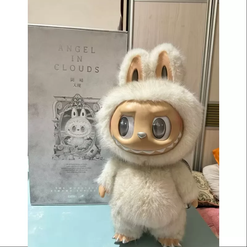 Muñeco de peluche de vinilo Labubu The Monsters Zimomo Angel in Clouds (edición limitada de 2024)