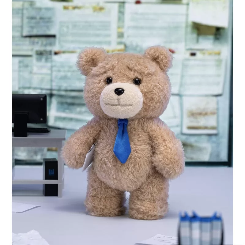 Oso de peluche Ted2 con colgante de acción, serie «Oso con corbata»