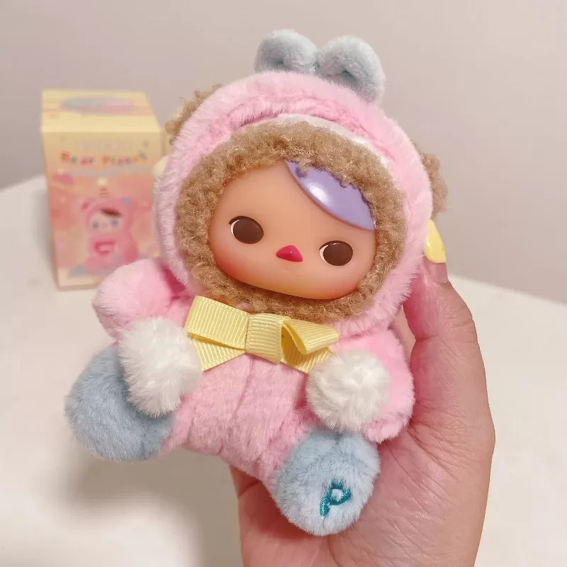 Oso de peluche de vinilo PUCKY Planet Series, oso dormido secreto