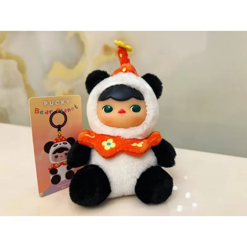Oso panda de peluche de vinilo PUCKY Bear Planet Series