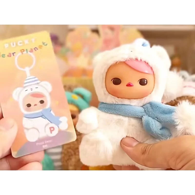 Oso polar de peluche de vinilo PUCKY Bear Planet Series