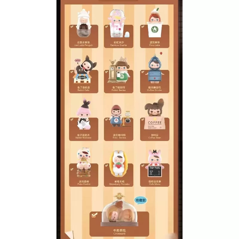 PUCKY Rabbit Cafe Series Conjunto completo a estrenar con plástico