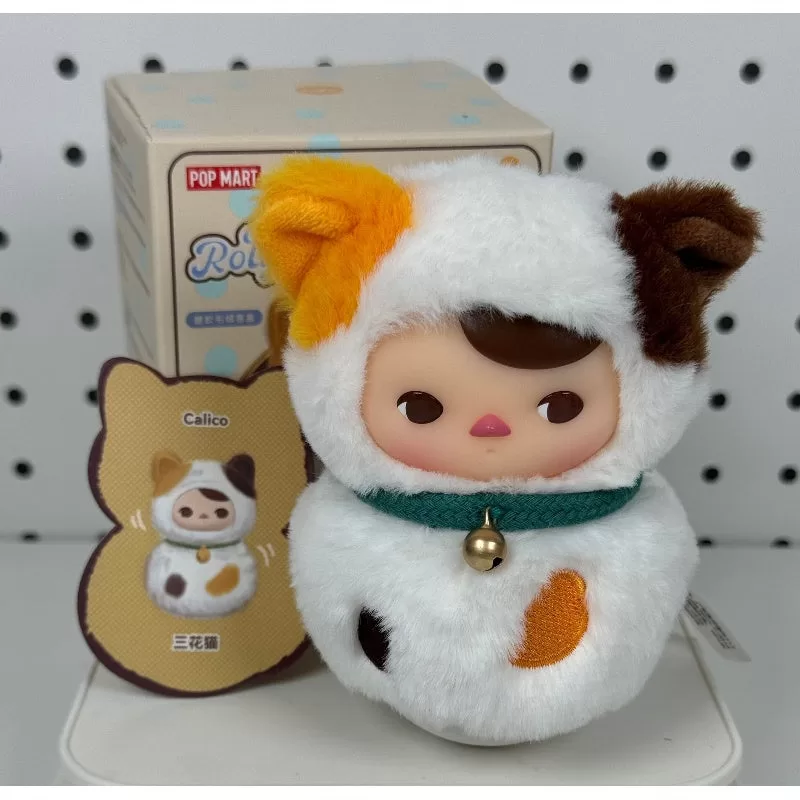 PUCKY Roly Poly Kitty Series Vinilo Peluche Calicó