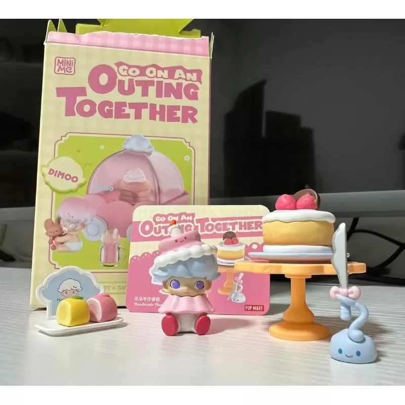 Pastel de flores hecho a mano de la serie «Salida juntos» de DIMOO