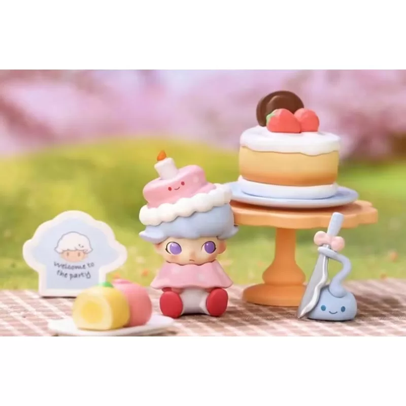 Pastel de flores hecho a mano de la serie «Salida juntos» de DIMOO