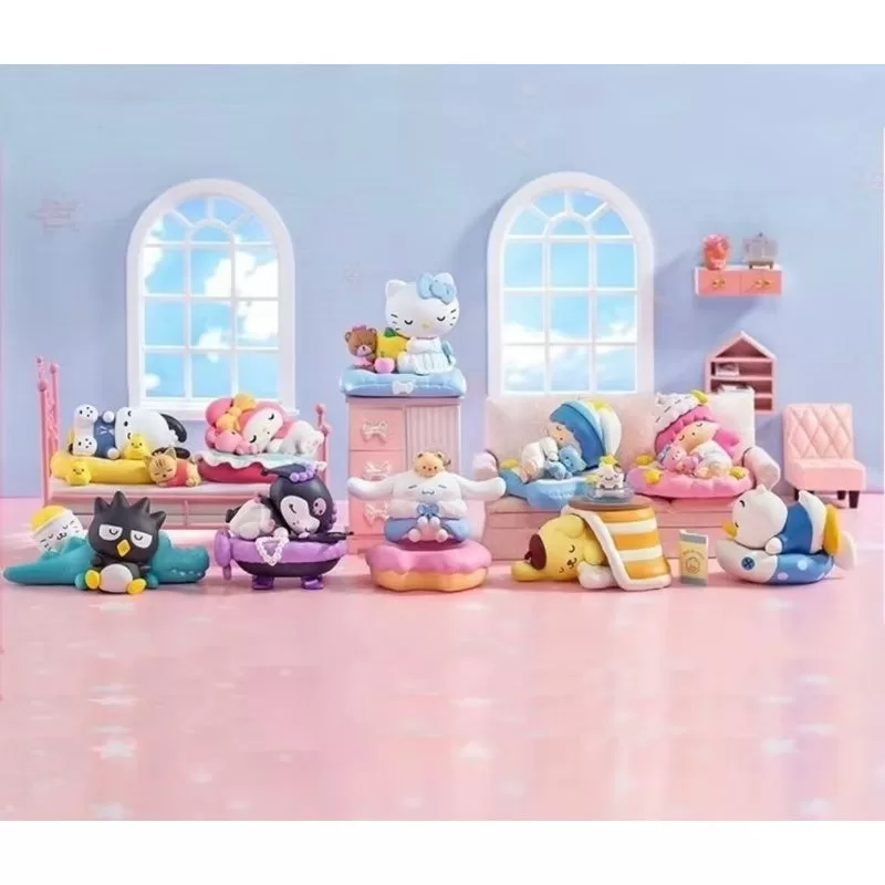 Personajes de Sanrio Fall A Sleep Series Conjunto completo Nuevo con plástico