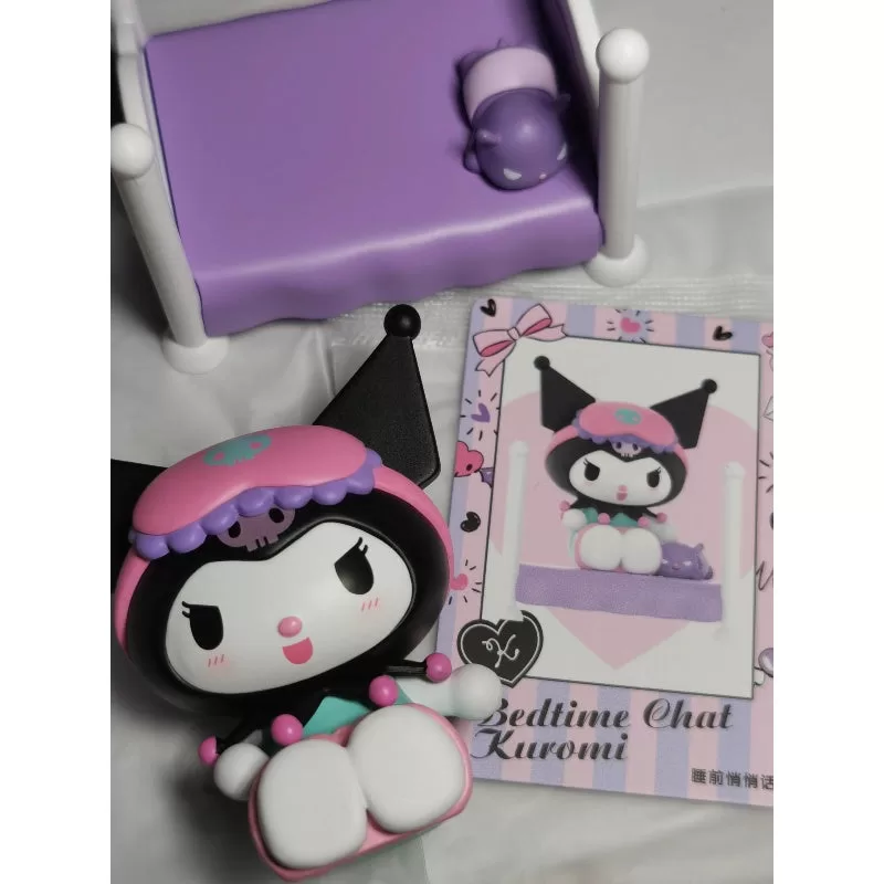 Personajes de Sanrio Serie Sweet Besties Charla para dormir Kuromi Personajes de Sanrio Serie Sweet Besties Charla para dormir Kuromi