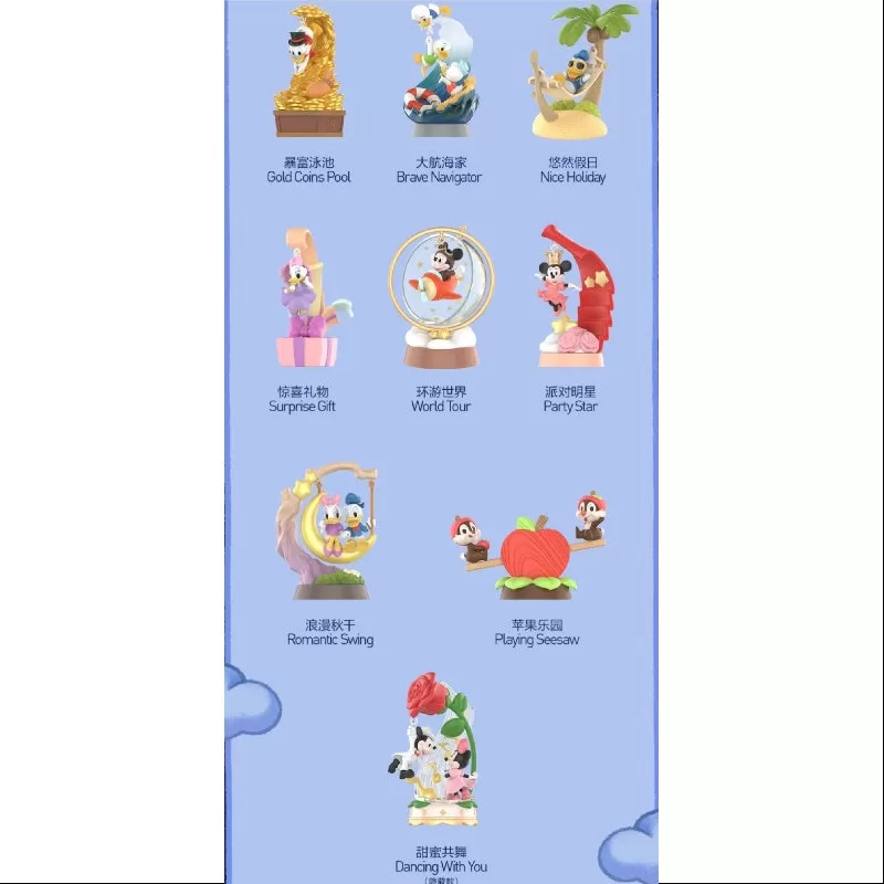 Pop Mart Los maravillosos sueños de Mickey y sus amigos Serie Escena Conjuntos Conjunto completo Nuevo con plástico