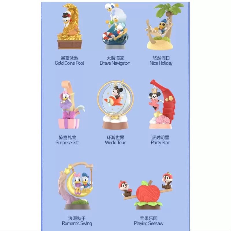 Pop Mart Los maravillosos sueños de Mickey y sus amigos Serie Escenas Conjunto completo abierto