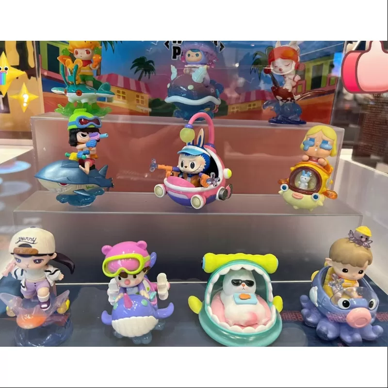 Pop Mart PopCar Water Party Series Conjunto completo abierto