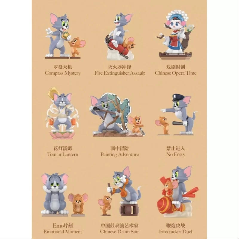 Pop Mart Tom y Jerry Serie Brújula Prohibida Conjunto Completo Abierto