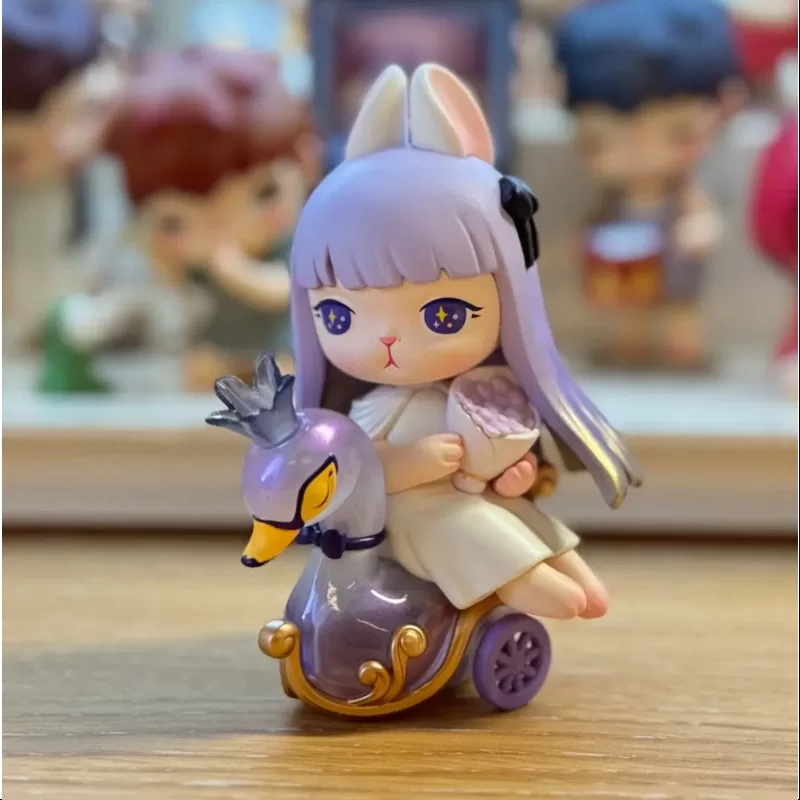 Reunión de Bunny Pop Mart en la carroza Bunny Swan de la serie Pop Land Reunión de Bunny Pop Mart en la carroza Bunny Swan de la serie Pop Land