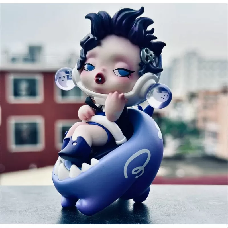 Reunión de Skullpanda Pop Mart en la serie Pop Land Skullpanda Rolling Monster