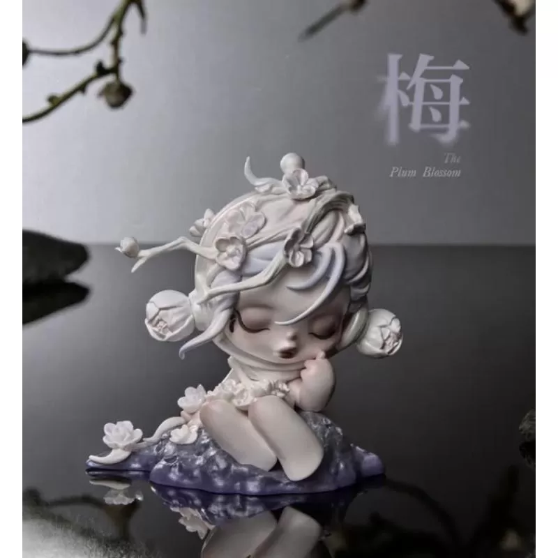 SKULLPANDA La serie Ink Plum Blossom Secret The Plum Blossom Pop Mart（1/144）