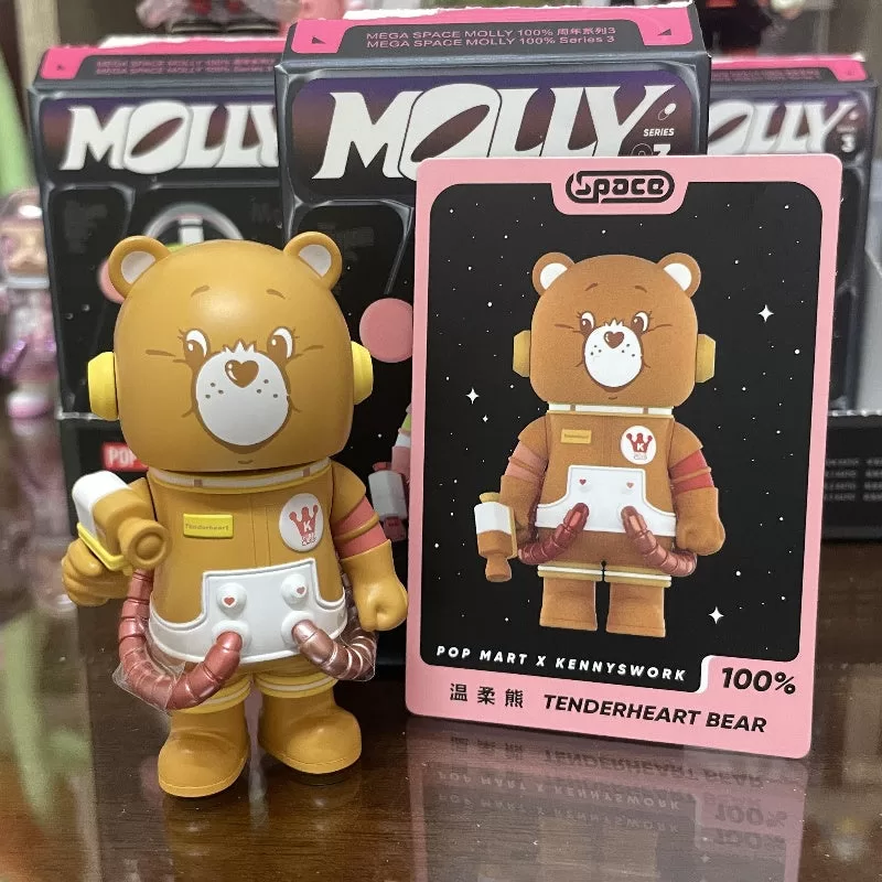 SPACE MOLLY MEGA 100% Serie 3 Oso de corazón tierno