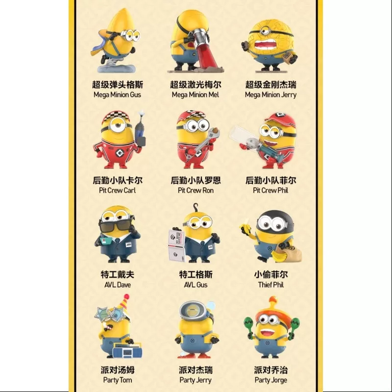 Se abrió el set completo de la serie 4 de Despicable Me de Pop Mart X Minions Illumination