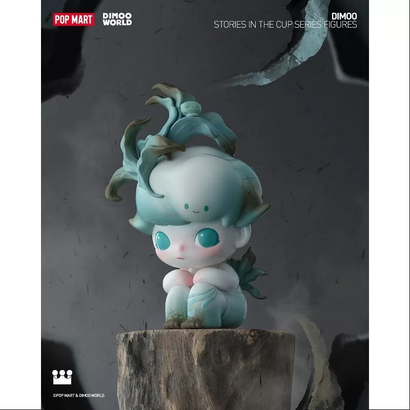 Serie DIMOO Historias en la taza Flores de porcelana