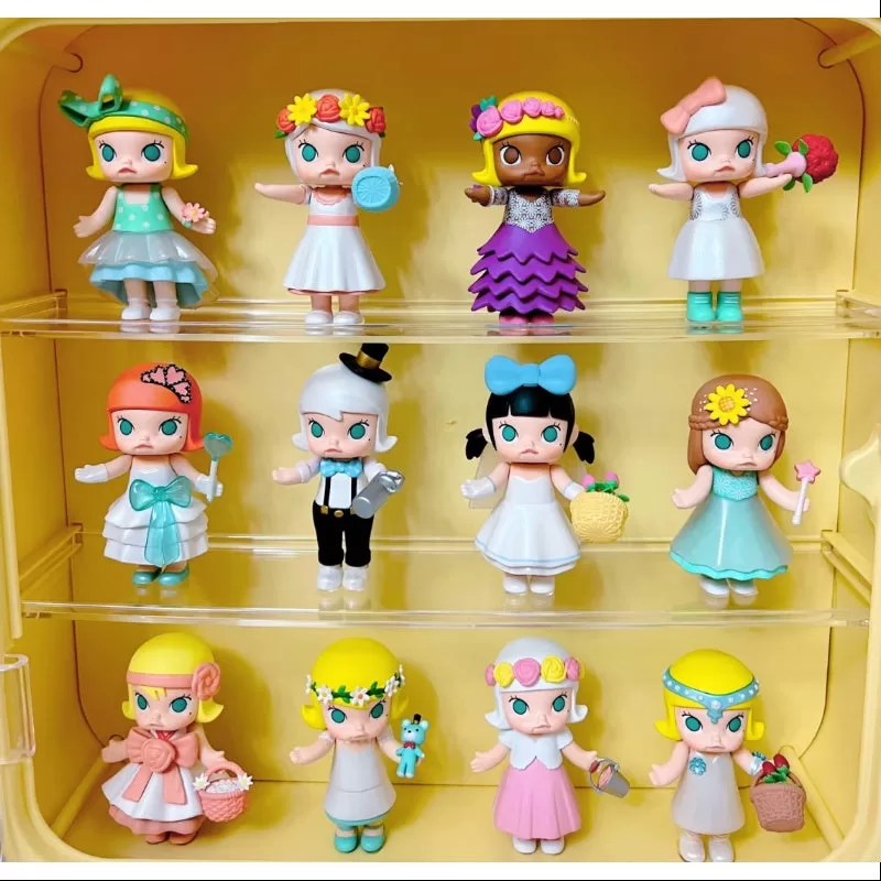 Serie MOLLY de niña de las flores para bodas, conjunto completo abierto