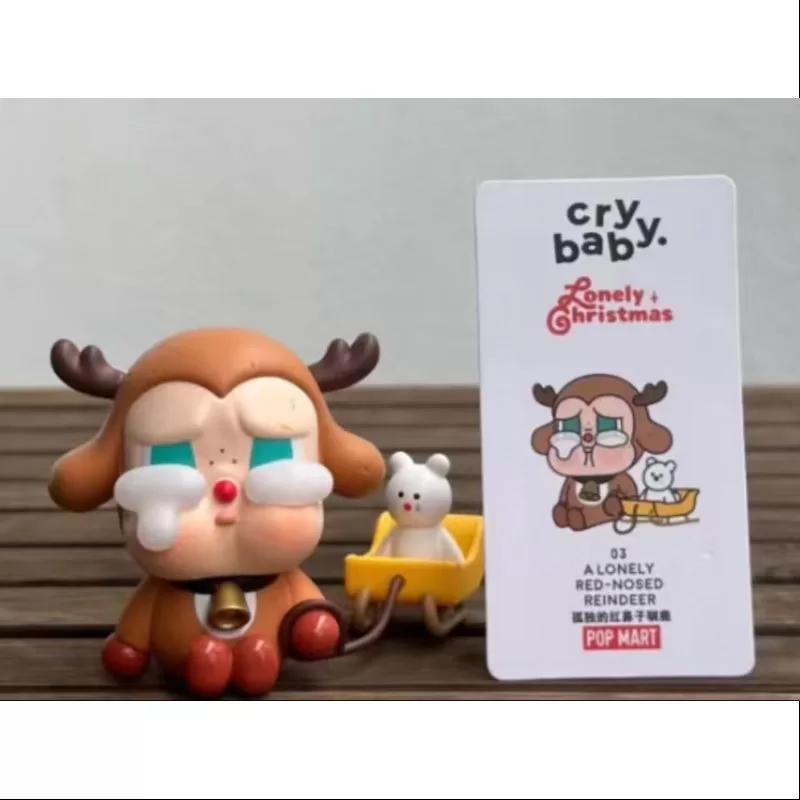 Serie Navidad solitaria de Crybaby Un reno solitario de nariz roja