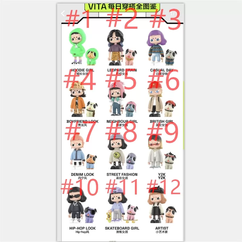 Serie OOTD de Pop Mart Vita