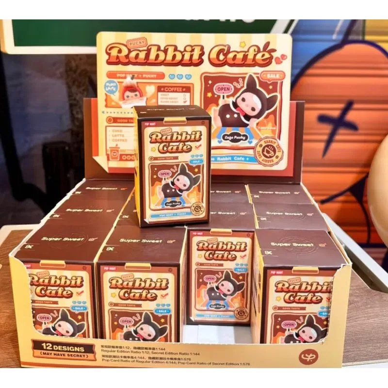 Serie PUCKY Rabbit Cafe, conjunto completo abierto