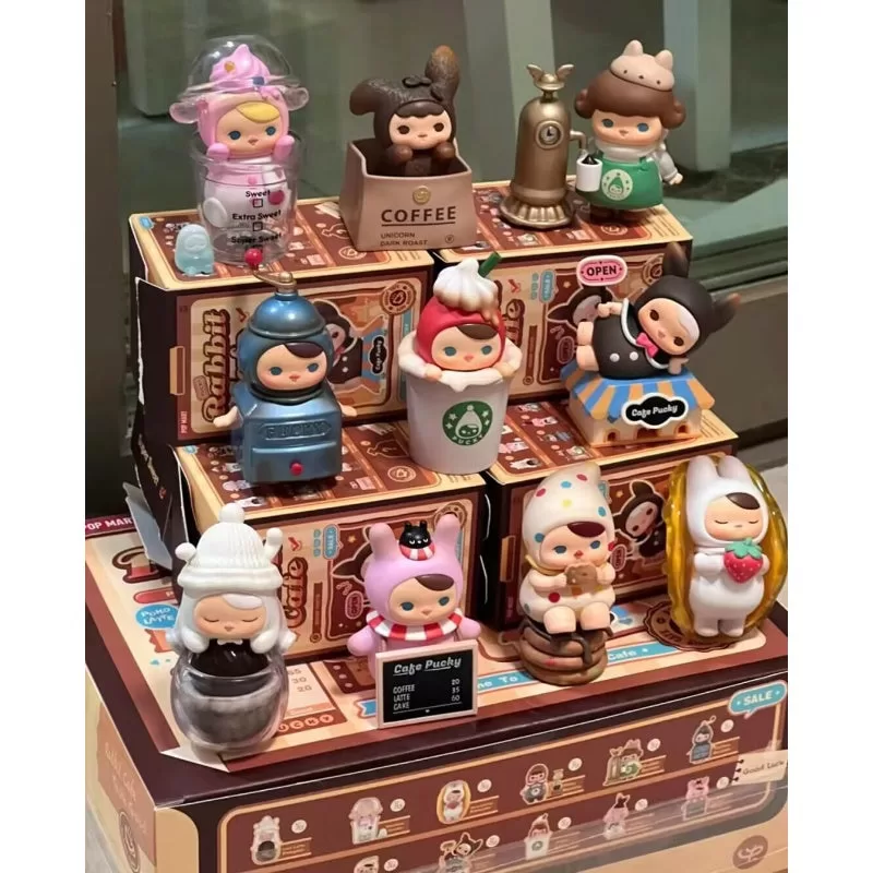 Serie PUCKY Rabbit Cafe, conjunto completo abierto