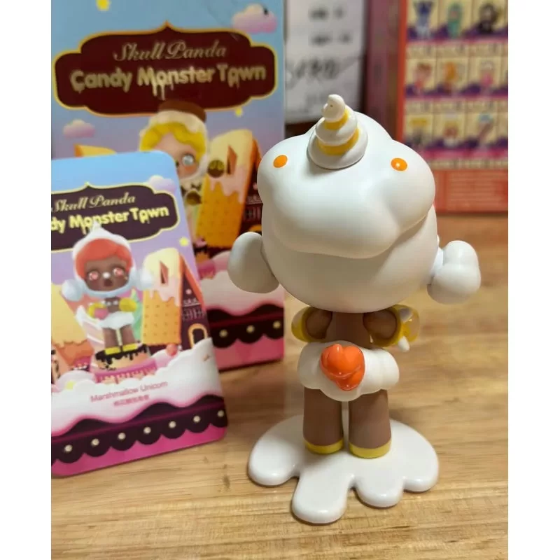 Serie Skullpanda Candy Monster Town, malvavisco unicornio Serie Skullpanda Candy Monster Town, malvavisco unicornio
