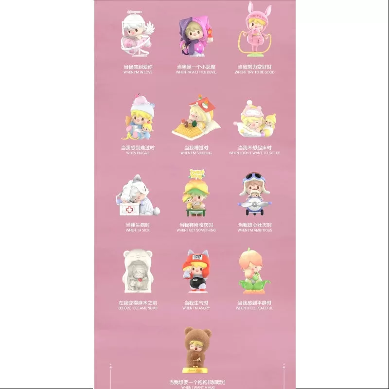 Serie Sweet Bean I Want a Hug Conjunto completo nuevo con plástico