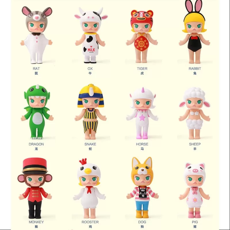 Serie completa del zodíaco chino MOLLY abierta