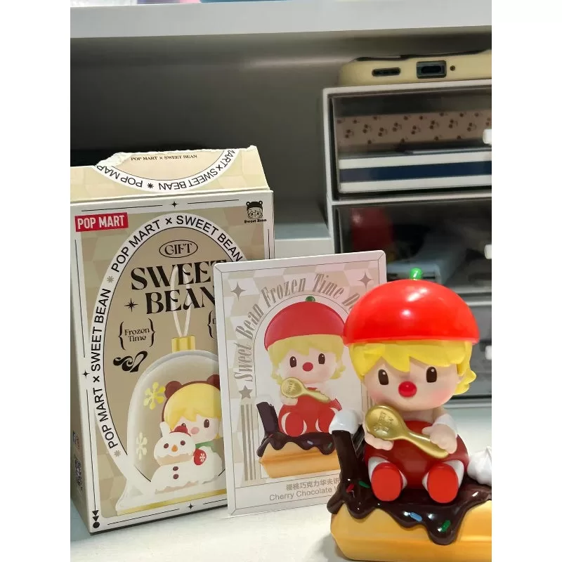 Serie de cajas de postres Frozen Time de frijoles dulces: gofre de chocolate y cereza