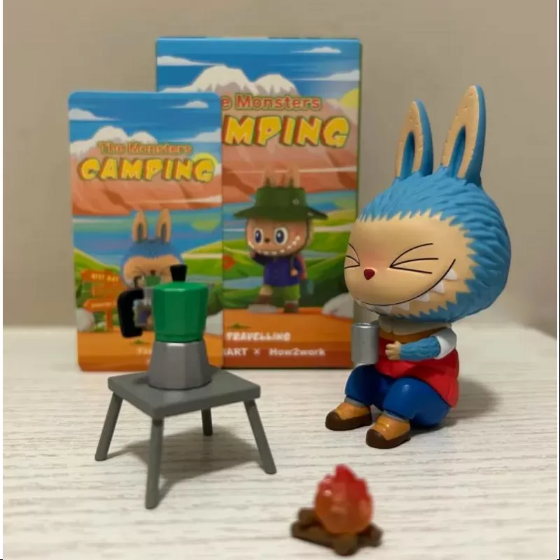 Serie de campamentos Labubu The Monsters, fogata