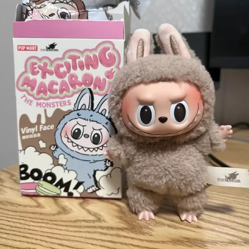 Serie de caras de vinilo de macarrones emocionantes de Labubu The Monsters Toffee