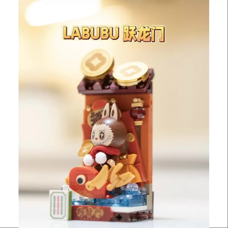 Serie de celebración de Año Nuevo de Labubu Wealthy Snake Labubu Leap the Dragon Gate