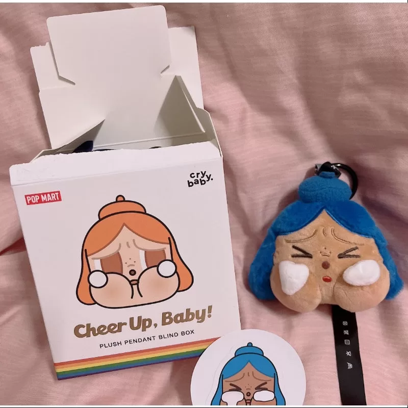 Serie de colgantes de peluche Crybaby Cheer Up Baby Azul