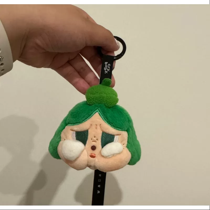 Serie de colgantes de peluche Crybaby Cheer Up Baby, color verde