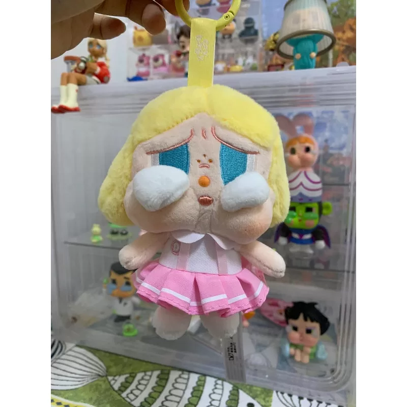 Serie de colgantes de peluche Crybaby Sunset Concert, color rosa y blanco