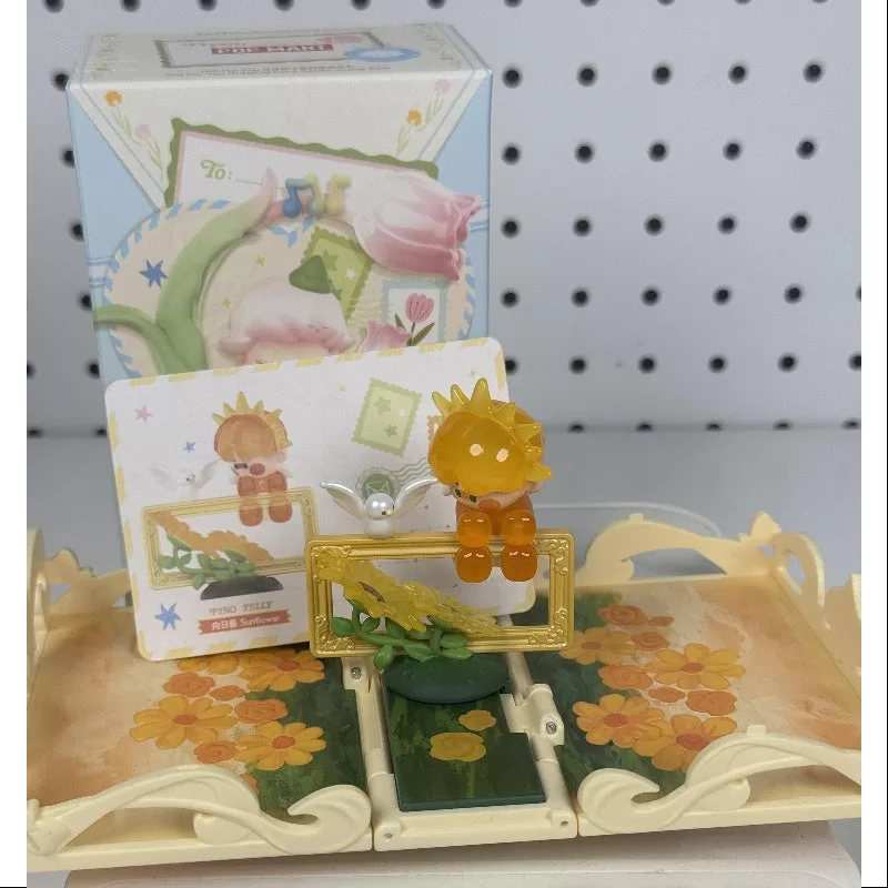 Serie de tarjetas de felicitación «Regalo para ti» de Pino Jelly Pop Mart: Girasol de Pino Jelly