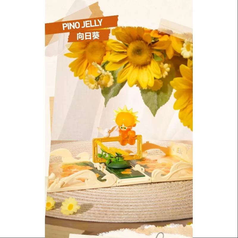 Serie de tarjetas de felicitación «Regalo para ti» de Pino Jelly Pop Mart: Girasol de Pino Jelly